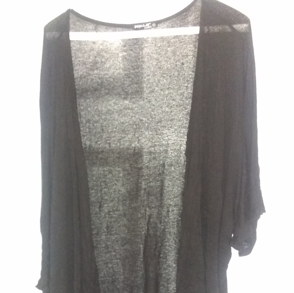 Black wide sleeve cardigan